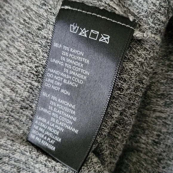 Out From Under Gray Ribbed Knit Long Sleeve Off the Shoulder Bodysuit - Picture 6 of 7